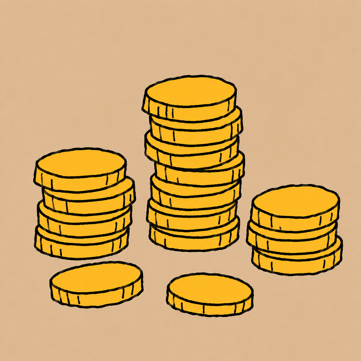 coin stacks